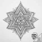 Tattoo sketch star of david with a quote, tat… – tattoo sketch (№1759798353_0, 07.10.2025 00:52) — tattoovalue.net