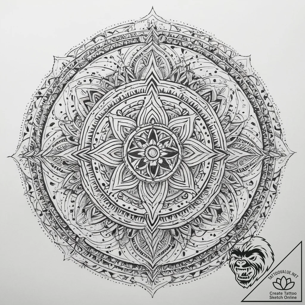 Magical creatures & beings, tattoo line art,... - tattoo sketch (№1759798571_0, 07.10.2025 00:56) — tattoovalue.net