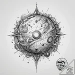 Tattoo sketch cosmic sphere, artistic tattoo… – tattoo sketch (№1759802268_0, 07.10.2025 01:57) — tattoovalue.net