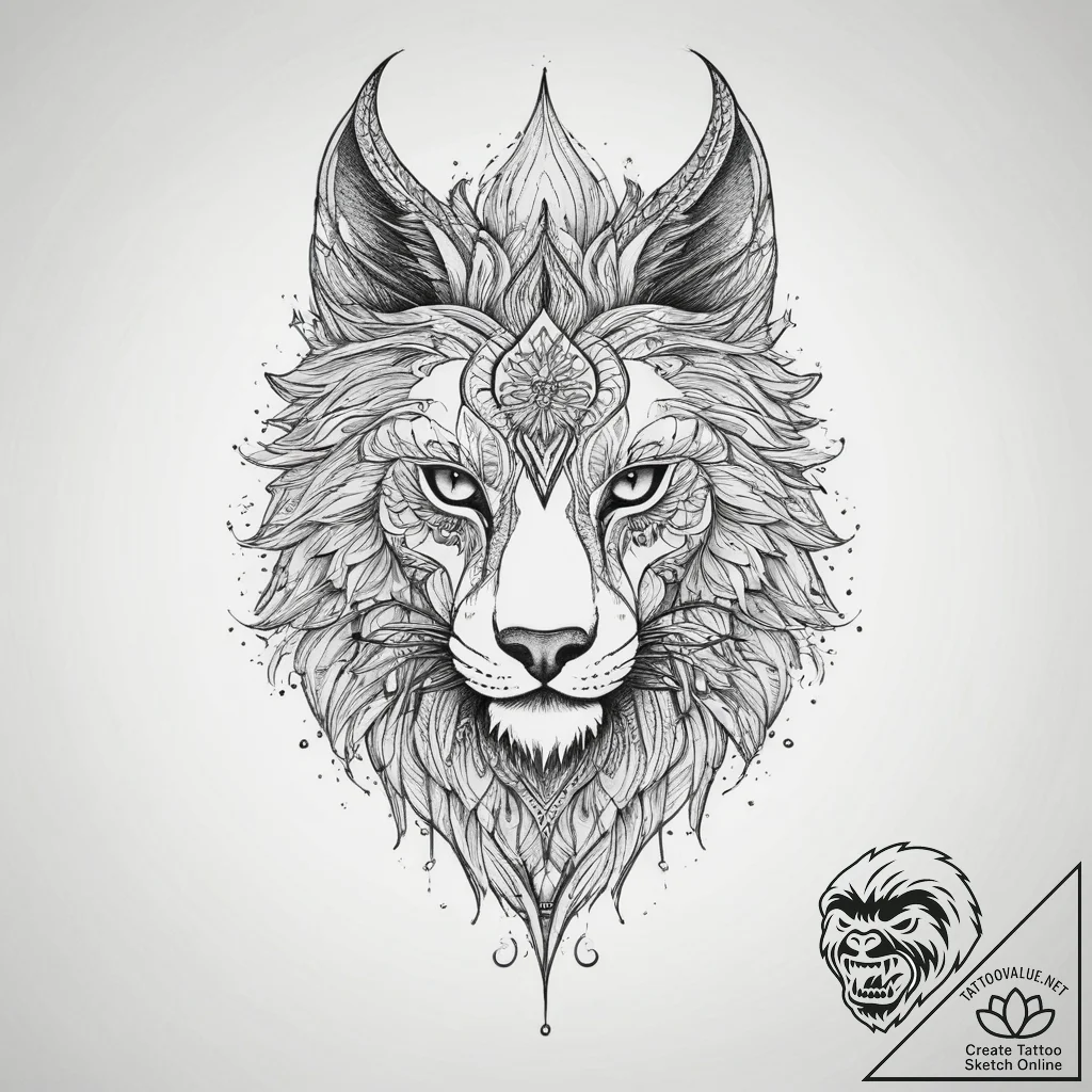 Tattoo sketch spirit, artistic tattoo sketch,... - tattoo sketch (№1759802702_0, 07.10.2025 02:05) — tattoovalue.net