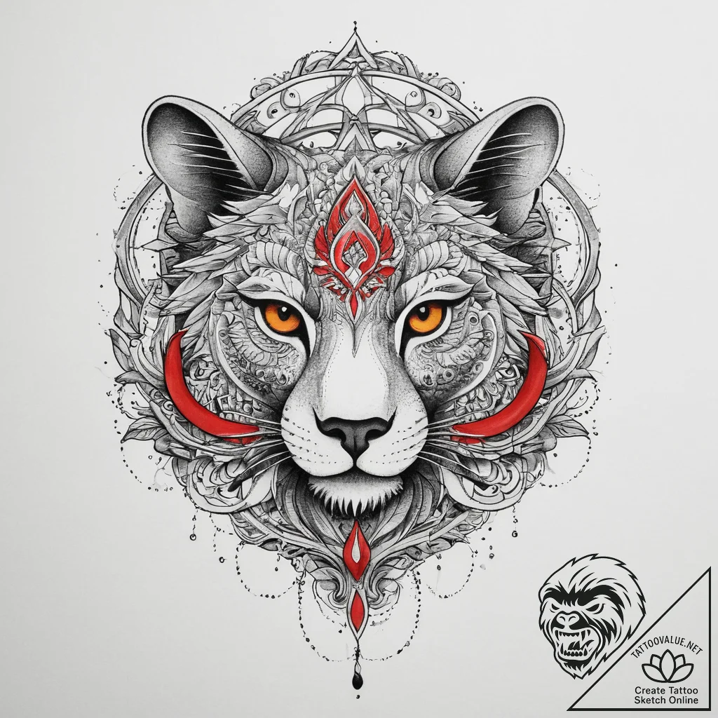 Animals & symbolism, artistic tattoo sketch,... - tattoo sketch (№1759803352_0, 07.10.2025 02:15) — tattoovalue.net
