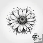 Tattoo sketch chamomile flower, artistic tatt… – tattoo sketch (№1759805733_0, 07.10.2025 02:55) — tattoovalue.net