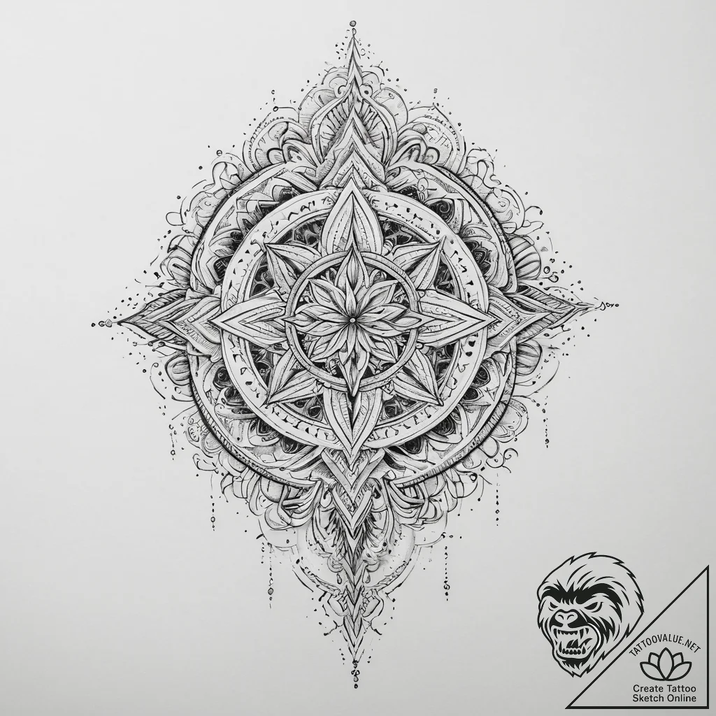 Tattoo sketch cosmic air, ink illustration fo... - tattoo sketch (№1759807685_0, 07.10.2025 03:28) — tattoovalue.net