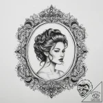 Tattoo sketch vintage mirror tattoo, concept… – tattoo sketch (№1759807902_0, 07.10.2025 03:31) — tattoovalue.net