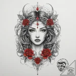 Tattoo sketch nature, tattoo flash sheet desi… – tattoo sketch (№1759809858_0, 07.10.2025 04:04) — tattoovalue.net