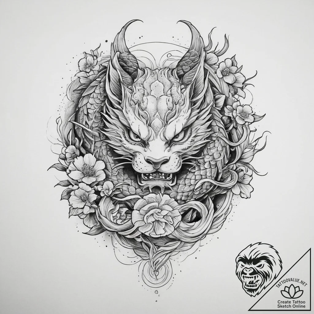 Tattoo sketch cycling with a heart rate line,... - tattoo sketch (№1759810730_0, 07.10.2025 04:18) — tattoovalue.net
