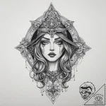 Tattoo sketch witch tattoo, concept art for t… – tattoo sketch (№1759815286_0, 07.10.2025 05:34) — tattoovalue.net