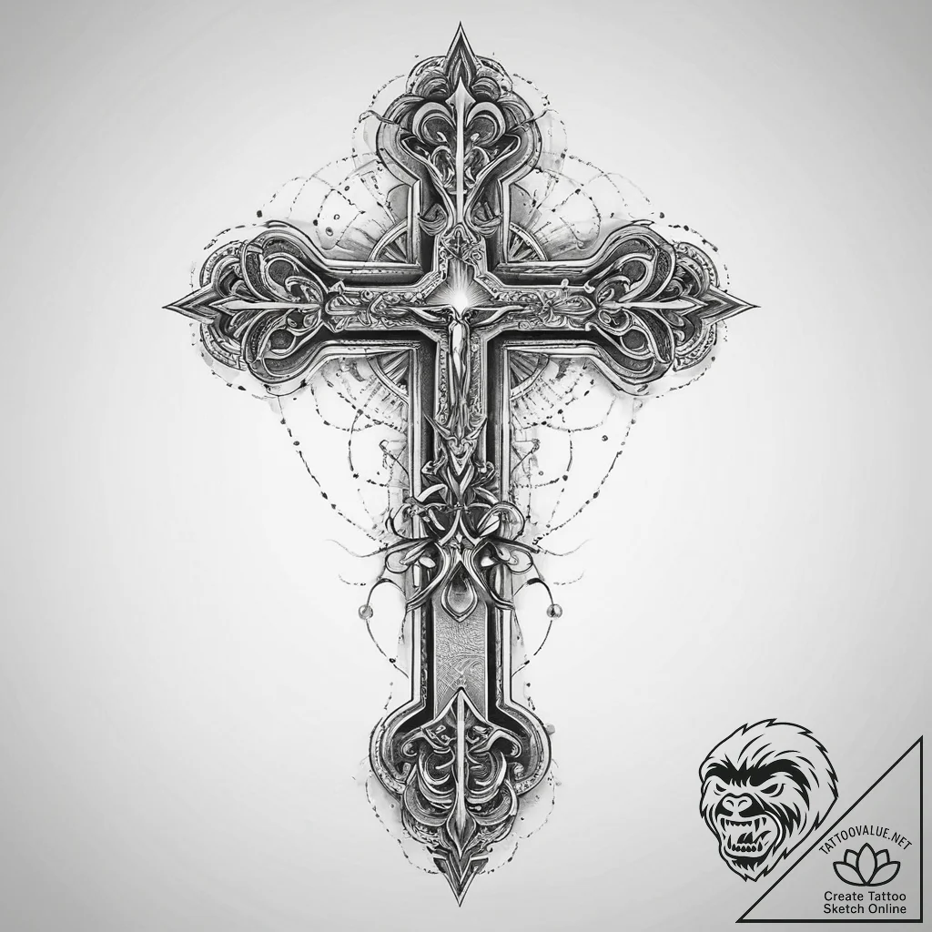 Tattoo sketch gold, ink illustration for tatt... - tattoo sketch (№1759816366_0, 07.10.2025 05:52) — tattoovalue.net