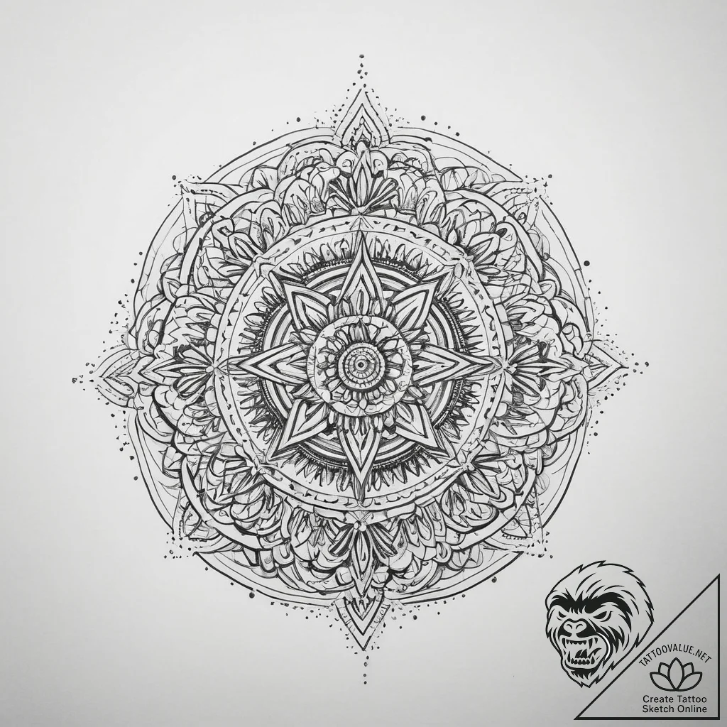 Tattoo sketch linework абстракция, concept ar... - tattoo sketch (№1759817012_0, 07.10.2025 06:03) — tattoovalue.net