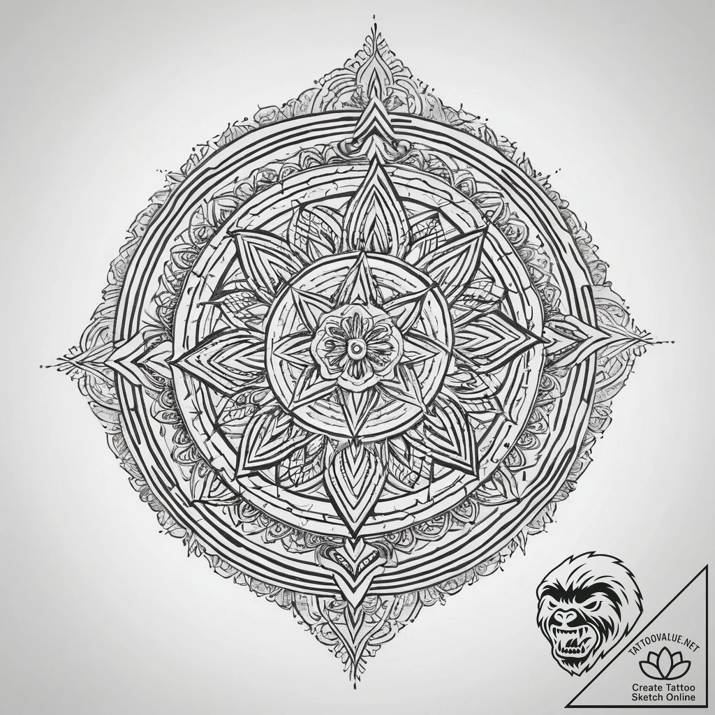 Tattoo sketch shield, tattoo line art, sepia... - tattoo sketch (№1759819006_0, 07.10.2025 06:36) — tattoovalue.net