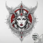 Tattoo sketch valkyrie spear, tattoo sketch d… – tattoo sketch (№1759819657_0, 07.10.2025 06:47) — tattoovalue.net