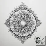 Tattoo sketch cosmic space, ink illustration… – tattoo sketch (№1759820091_0, 07.10.2025 06:54) — tattoovalue.net