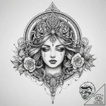 Tattoo sketch sacred illustration, tattoo lin… – tattoo sketch (№1759822042_0, 07.10.2025 07:27) — tattoovalue.net