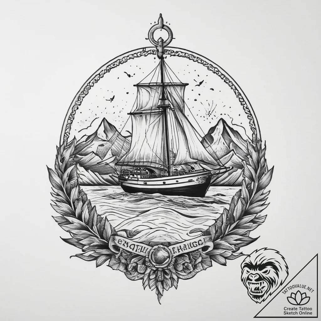 Tattoo sketch mountain, tattoo drawing outlin... - tattoo sketch (№1759822258_0, 07.10.2025 07:30) — tattoovalue.net