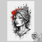 Tattoo sketch holy representation, tattoo ske… – tattoo sketch (№1759823336_0, 07.10.2025 07:48) — tattoovalue.net