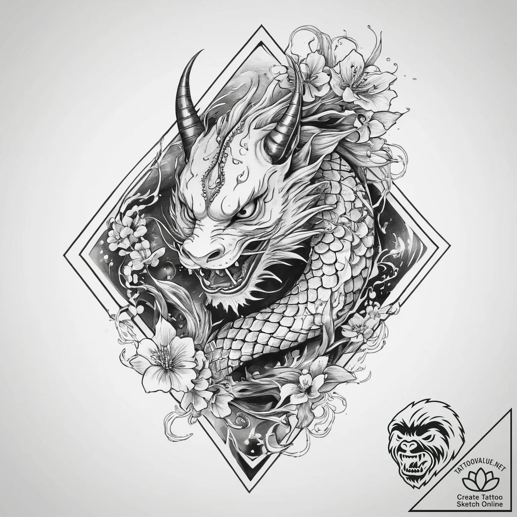 Tattoo sketch diamond tattoo, concept art for... - tattoo sketch (№1759824205_0, 07.10.2025 08:03) — tattoovalue.net