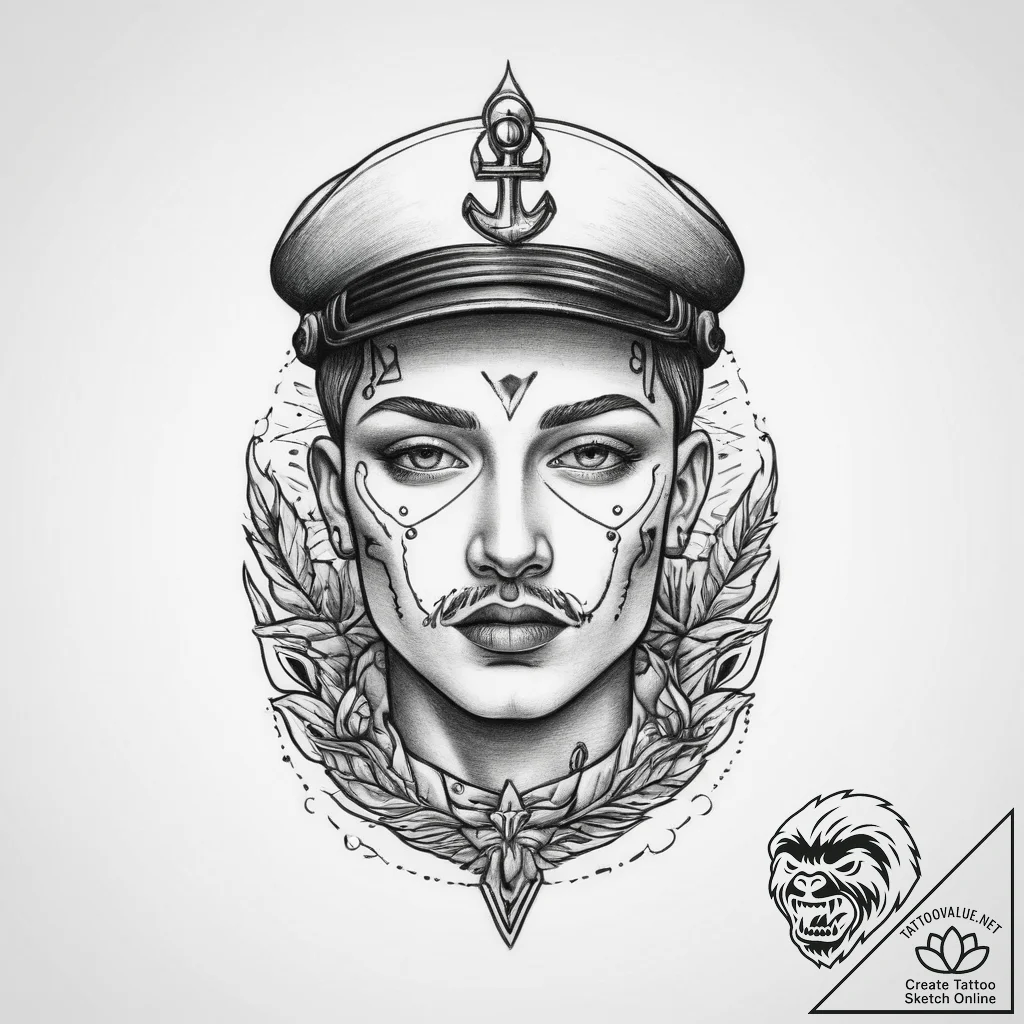 Tattoo sketch face, tattoo flash sheet design... - tattoo sketch (№1759825511_0, 07.10.2025 08:25) — tattoovalue.net
