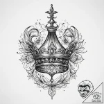Tattoo sketch tiara tattoo, ink illustration… – tattoo sketch (№1759826160_0, 07.10.2025 08:36) — tattoovalue.net