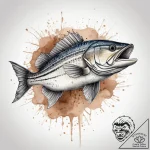 Tattoo sketch striped bass, tattoo drawing ou… – tattoo sketch (№1759826592_0, 07.10.2025 08:43) — tattoovalue.net