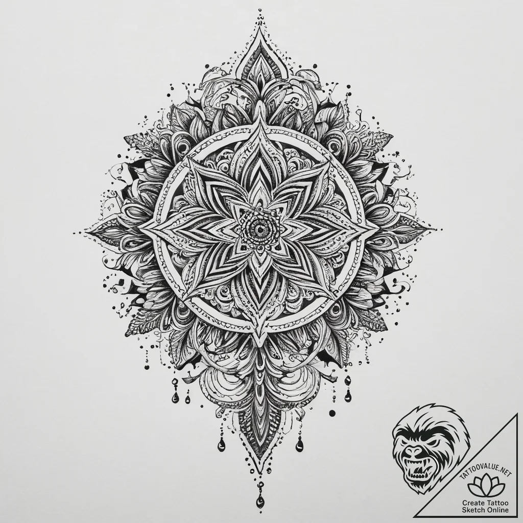 Tattoo sketch dark, artistic tattoo sketch, o... - tattoo sketch (№1759830066_0, 07.10.2025 09:41) — tattoovalue.net