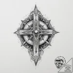 Tattoo sketch cosmic representation, ink illu… – tattoo sketch (№1759831373_0, 07.10.2025 10:02) — tattoovalue.net