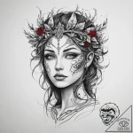Tattoo sketch dryad tattoo, artistic tattoo s… – tattoo sketch (№1759832904_0, 07.10.2025 10:28) — tattoovalue.net