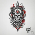 Tattoo sketch neo-traditional military, artis… – tattoo sketch (№1759833121_0, 07.10.2025 10:32) — tattoovalue.net