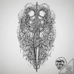 Tattoo sketch scissors, artistic tattoo sketc… – tattoo sketch (№1759834643_0, 07.10.2025 10:57) — tattoovalue.net