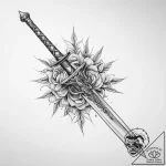 Tattoo sketch sword – tattoo sketch (№1759835513_0, 07.10.2025 11:11) — tattoovalue.net