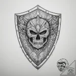 Tattoo sketch warrior shield, artistic tattoo… – tattoo sketch (№1759835730_0, 07.10.2025 11:15) — tattoovalue.net