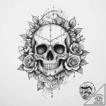 Tattoo sketch vine with flowers, concept art… – tattoo sketch (№1759835947_0, 07.10.2025 11:19) — tattoovalue.net