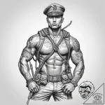 Tattoo sketch soldier with a rope, tattoo ske… – tattoo sketch (№1759838124_0, 07.10.2025 11:55) — tattoovalue.net