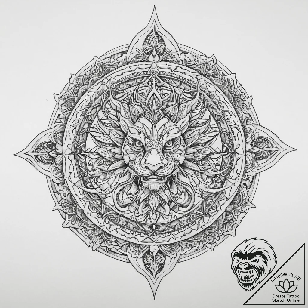 Tattoo sketch узор в виде дракона и воды, tat... - tattoo sketch (№1759838342_0, 07.10.2025 11:59) — tattoovalue.net