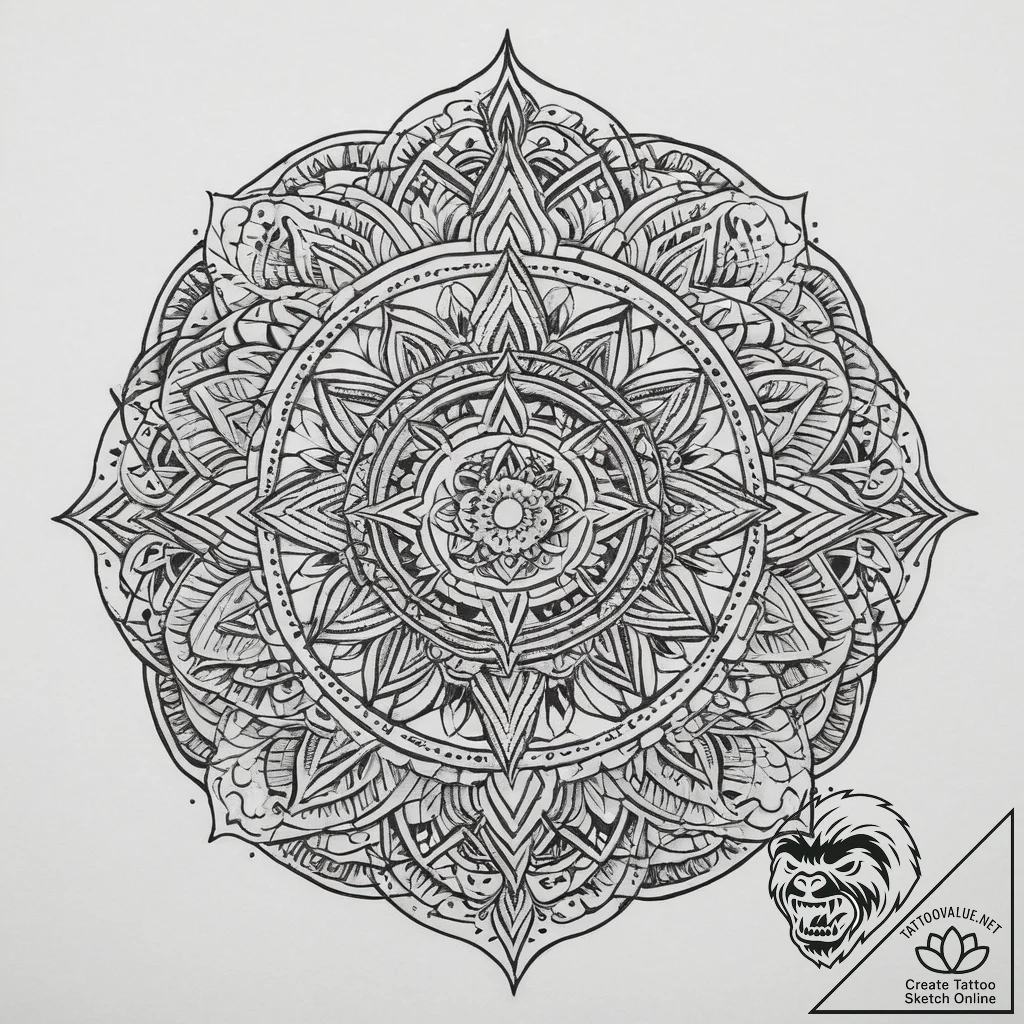 Tattoo sketch thread, ink illustration for ta... - tattoo sketch (№1759839427_0, 07.10.2025 12:17) — tattoovalue.net
