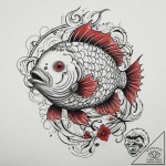 Tattoo sketch lumpfish, tattoo flash sheet de… – tattoo sketch (№1759839863_0, 07.10.2025 12:24) — tattoovalue.net