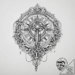 Tattoo sketch ancient key, tattoo flash sheet… – tattoo sketch (№1759842049_0, 07.10.2025 13:00) — tattoovalue.net