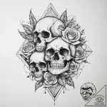 Tattoo sketch geometric phrase, tattoo flash… – tattoo sketch (№1759844441_0, 07.10.2025 13:40) — tattoovalue.net
