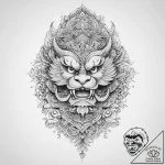 Tattoo sketch китайский узор – tattoo sketch (№1759844875_0, 07.10.2025 13:47) — tattoovalue.net