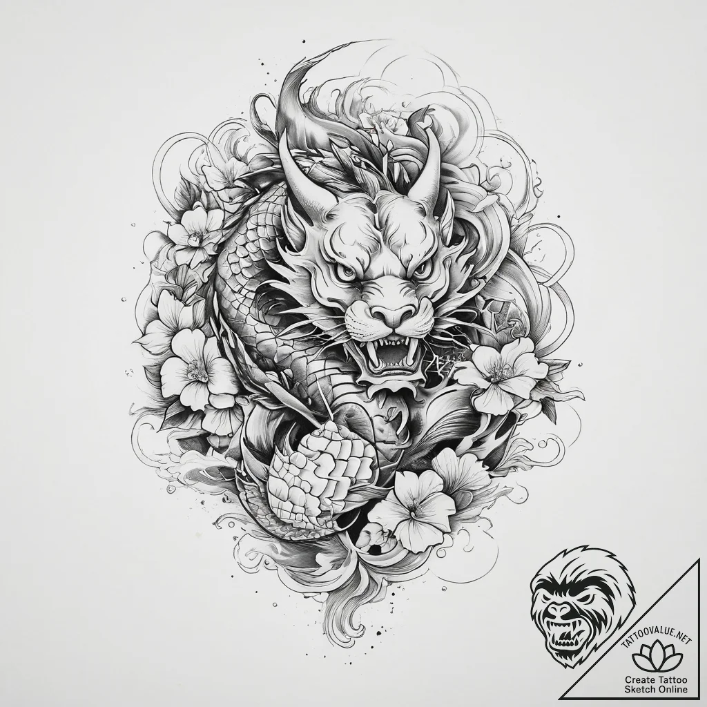 Tattoo sketch heartbeat with a person, tattoo... - tattoo sketch (№1759845092_0, 07.10.2025 13:51) — tattoovalue.net