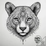 Tattoo sketch cute animal face, tattoo line a… – tattoo sketch (№1759845742_0, 07.10.2025 14:02) — tattoovalue.net