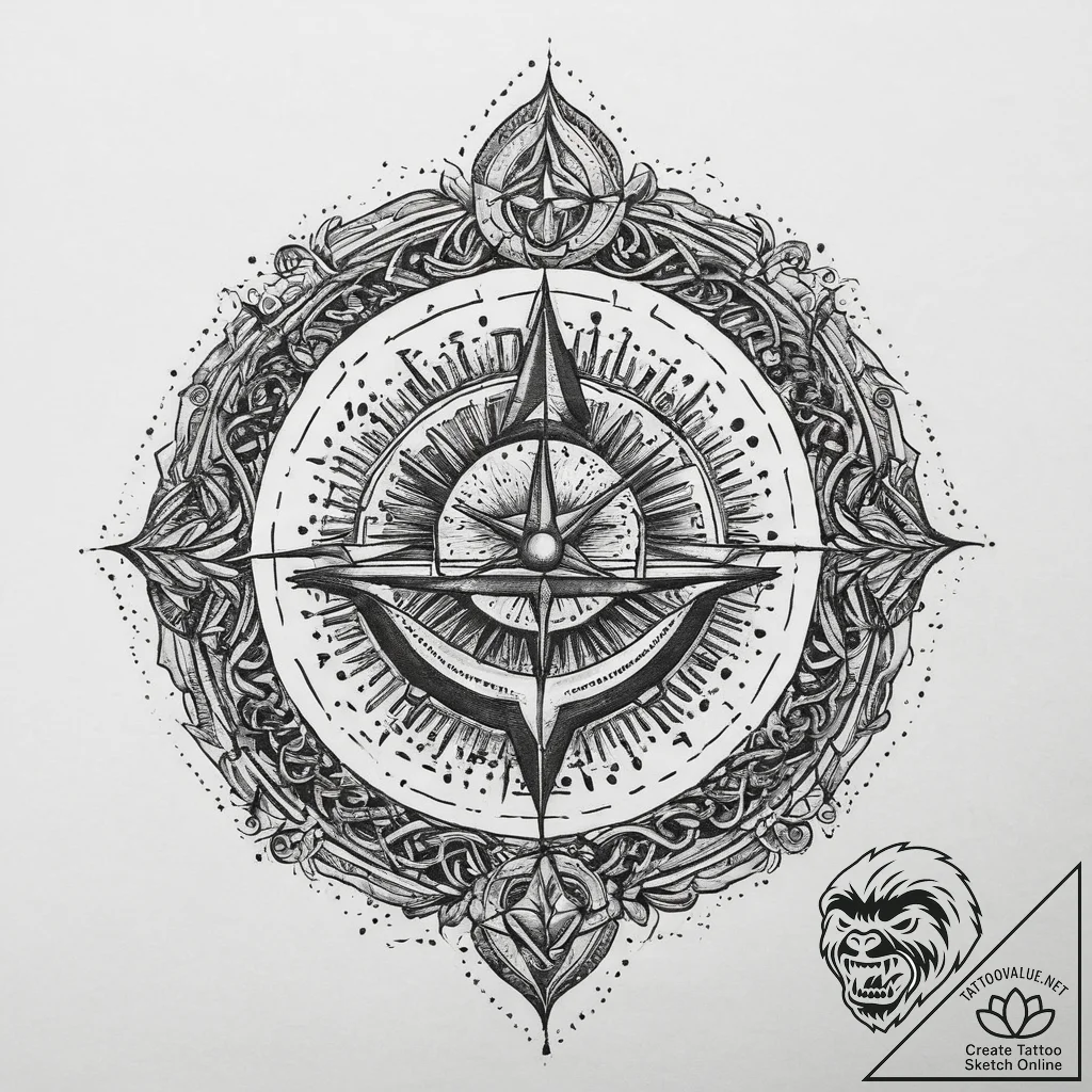 Tattoo sketch spiritual representation, tatto... - tattoo sketch (№1759846827_0, 07.10.2025 14:20) — tattoovalue.net