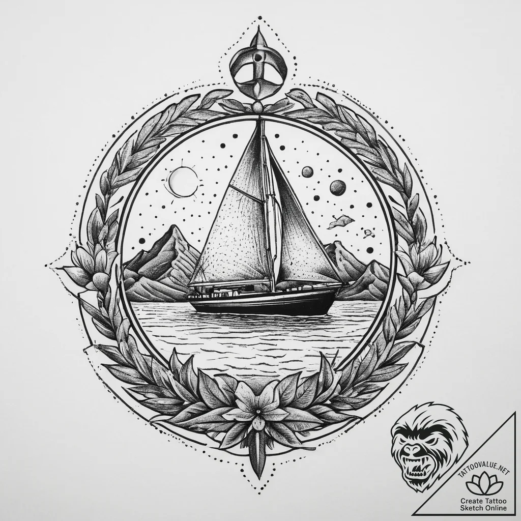 Tattoo sketch desert, tattoo sketch design, o... - tattoo sketch (№1759847262_0, 07.10.2025 14:27) — tattoovalue.net