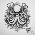 Tattoo sketch octopus tentacles, concept art… – tattoo sketch (№1759847479_0, 07.10.2025 14:31) — tattoovalue.net