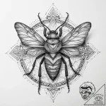 Tattoo sketch leaf-footed bug, tattoo flash s… – tattoo sketch (№1759849652_0, 07.10.2025 15:07) — tattoovalue.net