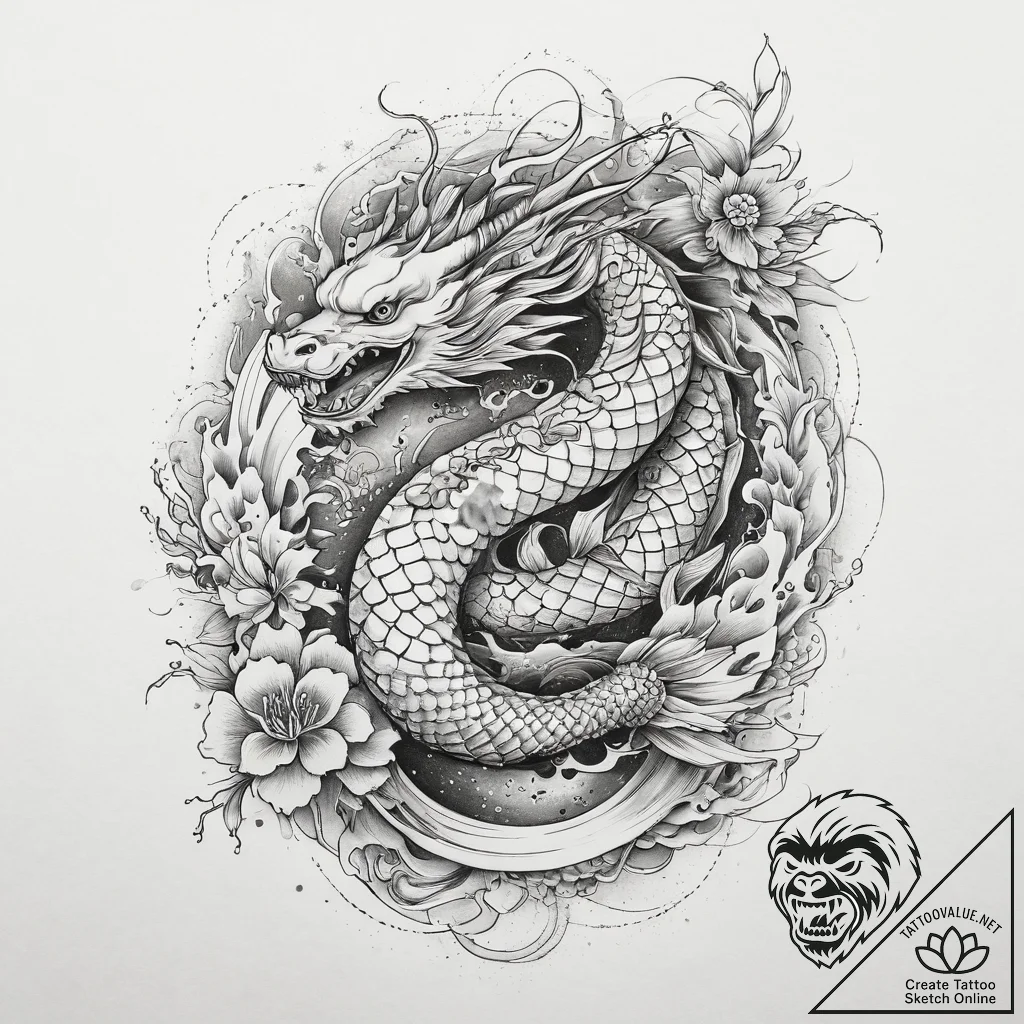 Tattoo sketch cosmic origin, concept art for... - tattoo sketch (№1759850731_0, 07.10.2025 15:25) — tattoovalue.net