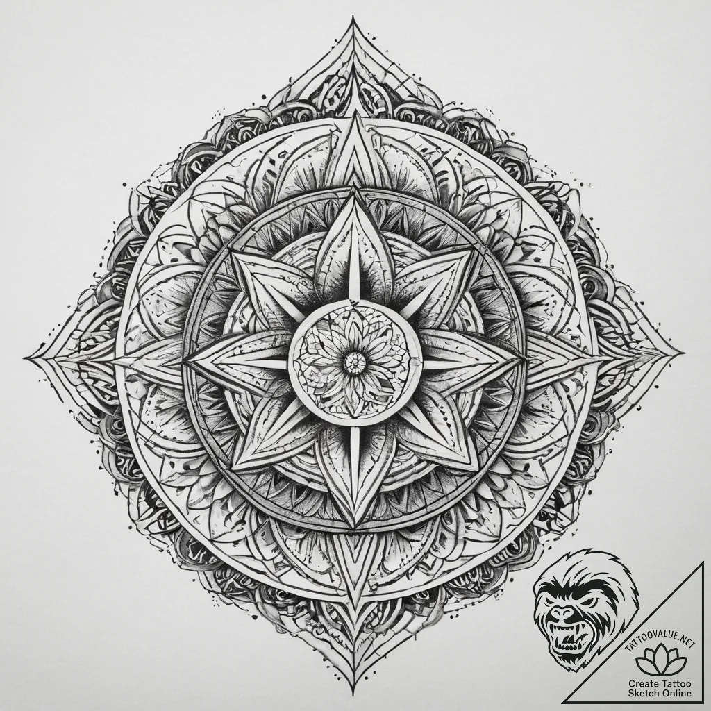 Tattoo sketch mythical tattoo, artistic tatto... - tattoo sketch (№1759851164_0, 07.10.2025 15:32) — tattoovalue.net