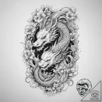 Tattoo sketch vintage mirror frame, tattoo fl… – tattoo sketch (№1759852035_0, 07.10.2025 15:47) — tattoovalue.net
