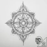 Tattoo sketch cosmic existence, artistic tatt… – tattoo sketch (№1759855727_0, 07.10.2025 16:48) — tattoovalue.net