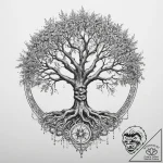 Tattoo sketch rod, the supreme god, with the… – tattoo sketch (№1759856158_0, 07.10.2025 16:55) — tattoovalue.net