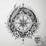 Tattoo sketch compass and anchor, tattoo sket… – tattoo sketch (№1759857021_0, 07.10.2025 17:10) — tattoovalue.net